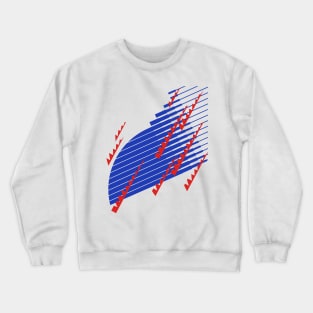 Japan Retro Blue White Red 1993 - 94 Crewneck Sweatshirt